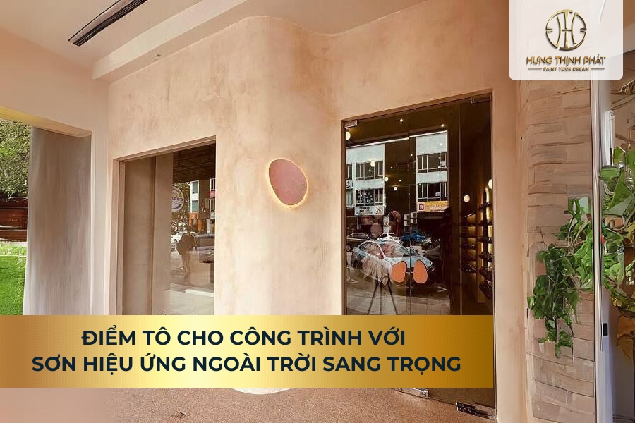 Điểm Tô Cho Công Trình Với Sơn Hiệu Ứng Ngoài Trời Sang Trọng